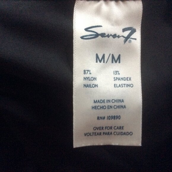 Seven7 Black Faux Leather Ultra High Rise Sculpting Vegan Legging Size Medium - Picture 5 of 6